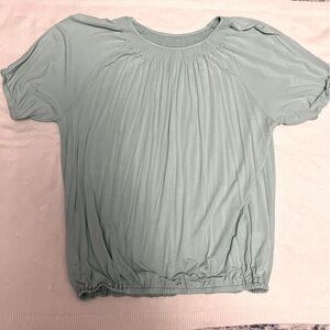 Light blue stretchy blouse